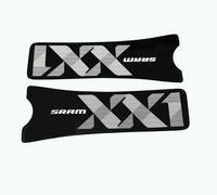 Adesivi per pedivelle Sram XX1 Dub, nero/bianco finitura lucida