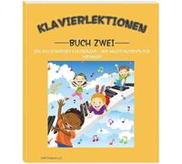 Adesivi per pianoforte e tastiera, con motivo a colori, per pianoforte, Lesson e Guide Book 1 e Book 2 per bambini e principianti (Book)