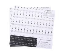 Adesivi per Pianoforte Tastiera Elettronica 2 Pezzi Pvc Nero | Note Musicali e Tasti, Rimovibili e Riutilizzabili, Istruzioni Facili Incluse, per Principianti di Organo Elettronico