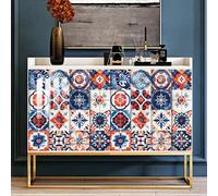 Adesivi Per Piastrelle Cucina Blu Arancione Decorazione Mura Pvc Impermeabili Spogliabile E Incollabile Adesive Piastrelle Per Cucina Bagno Tavolo Scale Decorazione