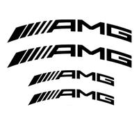 Adesivi per pinze freno AMG curvi 2x 135 mm x 19 mm