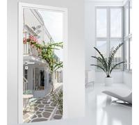 Adesivi per porta - Ruelle Trompe l'occhio 3617682243532 - Adesivo + protezione lucida, larghezza 93 x altezza 205 cm