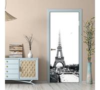 Adesivi Per Porte 3D Torre Di Parigi Edificio Della Città 77 X 200 Cm Carta Da Parati Autoadesiva Per Porte Poster Per Porte Murali Per Porte Adesivi Murali Per Porta Della Cucina Decalcomanie Artist