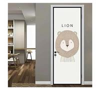 Adesivi per Porte Adesivi Per Porte Animali Del Fumetto 3D Decalcomanie Pinguino Kawaii Bella Fauna Selvatica Murale Carta Da Parati Poster Soggiorno Arredamento Camera Da Letto Per Bambini(C,90x200cm