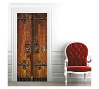 Adesivi per Porte Adesivo Per Porta 3D Carta Da Parati Decorazioni Per La Casa In PVC Adesivo Da Parete Per Mobili Pellicola Decorativa Per Porta Della Cucina (Colore : M, Taglia : 90x200cm)