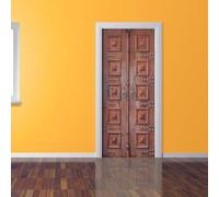 Adesivi per Porte Cavallo Adesivi per Porte Interne Autoadesivo Cowboy Occidentale Adesivo Porta Fotomurali Autoadesiva Poster Murale per Soggiorno Camera da letto Decorazione 77 x 200 cm G954
