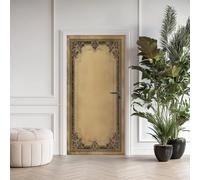 Adesivi per porte e cornici barocche, impermeabili, staccabili e attacca, adesivi per porte medievali 3D, adesivi da parete autoadesivi, linea astratta, carta da parati in vinile, decorazione per la