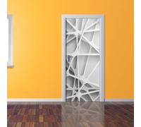 Adesivi per Porte Gatto Grigio Adesivi per Porte Interne Autoadesivo Rurale Adesivo Porta Fotomurali Autoadesiva Poster Murale per Soggiorno Camera da letto Decorazione 85 x 200 cm G633