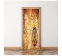 Adesivi Per Porte Interne 3D Carte Nautiche Classiche 90X200Cm Soggiorno Camera Da Letto Cucina Bagno Carta Da Parati In Pvc Autoadesivo Impermeabile Complementi Arredo Casa Poster Murale