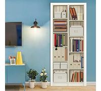 Adesivi Per Porte Interne 3d Moderno Libreria Murale Autoadesivo Decorazione Della Casa Adesivo Da Parete Adesivo Artistico Camera Da Letto Vetro Poster Rimovibile,77x200cm