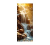 Adesivi Per Porte Interne 77 X 200 Cascata Soggiorno, Camera Dei Bambini, Cucina, Bagno, Autoadesiva Impermeabile Decorazioni Casa