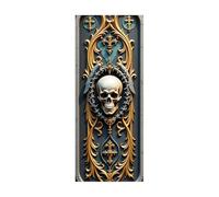 Adesivi Per Porte Interne 90X210Cm Figura Dello Scheletro Pvc Autoadesivo Fotomurali Decorazione Da Parete Poster Murale,Protezione Porta,Applicazione Facile E Senza Bolle