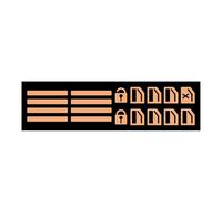 Adesivi per pulsanti auto che si illuminano al buio - Etichette di controllo autoadesive fluorescenti per uso notturno | Decalcomanie luminose per marcatura interna per funzioni del cruscotto del veic