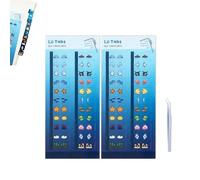Adesivi per quaderni Sea Creatures Lil Tabs, oltre 20 simpatici adesivi Kawaii a tema creature marine, facili da allineare e piegare, linguette autoadesive per libri, raccoglitori (02#)