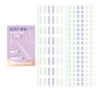 Adesivi Per Rinforzo Dei Fori Di Carta - 156 Pezzi di Etichette Autoadesive,Rinforzi Colorati per Pagine Forate e Documenti - per Anelli di Quaderno, Forniture Retail, Segnalibri, Promemoria, Marcator