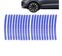 Adesivi per ruote auto per pneumatici, adesivi riflettenti per cerchioni, strisce riflettenti per cerchioni adesivi adesivi di avvertimento pneumatici 20 pezzi, decalcomanie deco