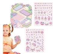 Adesivi per scene - Adesivi decorativi 3D Scena di Capybara per camera da | Decalcomanie decorative impermeabili per il diario Scrapbooking Viaggio Creazione Ragazze Casa Imballaggio Debutan