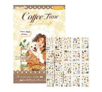 Adesivi per Scrapbooking, 15 x 10 cm, Grandi ed estetici in Pet, per Scrapbooking, Impermeabili, per Notebook, Laptop, Bottiglia d'Acqua, Calendario, Adesivi Decorativi per diari Artigianali