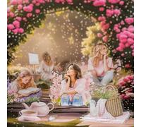 Adesivi per Scrapbooking in PET,Fiori Garden Scrapbooking Accessori Trasparente per Bullet Journal,Mobili,Quaderni,Album Fotografici(Romantic Garden)