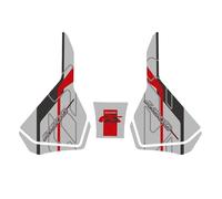 Adesivi Per Serbatoio Carburante Laterali Per BMW R1300GSA R 1300 GS ADV R1300 GS GS1300, Adesivi Antiscivolo Per Ginocchia Serbatoio Trazione Pad(ROSSO,X-1)