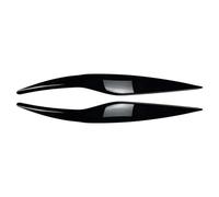 adesivi per sopracciglia automatici Cornice di copertura for palpebre sopracciglio fari auto, for Ford, for Fiesta MK6 2008-2012(Glossy Black)