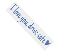 Adesivi per specchietti per auto: compagno emotivo, per specchietto auto, lettere impermeabili, Amo l'adesivo per specchietto retrovisore, Amo guidare lettere sicure di design di etichetta