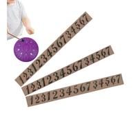 Adesivi per tamburi della lingua, 11,8 x 1,4 cm, adesivi autoadesivi per strumenti musicali, note, 3 caratteri grandi, identificazione rapida per principianti e appassionati di percussioni