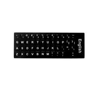 Adesivi per tastiera con lettere inglesi in PVC satinato, 1 set