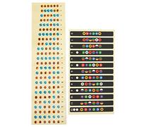 Adesivi per Tastiera di Chitarra Decalcomanie per Note con Codice Colore Adesivo per Tasti per Tastiera Impara le Tablature per Chitarra per Esercitarsi per Principianti(Colorato)