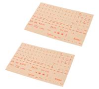 Adesivi per tastiera inglese 2 pezzi Adesivi per tastiera portatile Notebook per base PC
