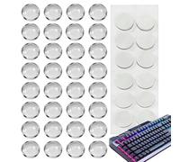 Adesivi per tastiera per unghie lunghe, set di coperture trasparenti rialzate per tasti | Cuscinetti in trasparente per digitare Comfort Laptop Desktop Calcolatrice Uso |