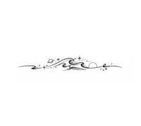 Adesivi Per Tatuaggi A Tema Universo Oceano - Impermeabili, Di Lunga Durata, Dal Design Semplice - Adesivi Per Tatuaggi Per Donne E Uomini