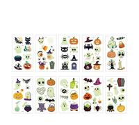 Adesivi per tatuaggi che si illuminano al buio di Halloween, adesivi per tatuaggi per decorazioni natalizie