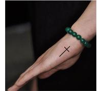Adesivi per tatuaggi con dita a forma di croce per braccia, clavicole, dietro le orecchie e collo; Progettazione erboristica; Impermeabile e di lunga durata; Tatuaggi finti
