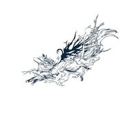 Adesivi per tatuaggi con volpe a nove code, semipermanente a base di erbe, tatuaggio impermeabile, duraturo, realistico, non riflettente, sull'addome del braccio floreale