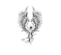 Adesivi per tatuaggi di angeli caduti per uomini e donne, tatuaggi semipermanenti, tatuaggi finti realistici, durano 7-15 giorni, tatuaggi temporanei impermeabili, antiriflesso e atossici