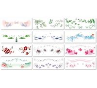 Adesivi Per Tatuaggi Facciali Impermeabili, Resistenti Al Sudore, Ecologici, Freschi E Naturali, Adatti Per Studi Fotografici E Ritratti.