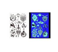 Adesivi per tatuaggi fluorescenti, adesivi for tatuaggi for braccia impermeabili, adesivi temporanei, uso for feste(4)