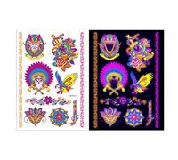 Adesivi per tatuaggi fluorescenti, adesivi for tatuaggi for braccia impermeabili, adesivi temporanei, uso for feste(DWYG-015)