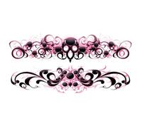 Adesivi per tatuaggi sulla pancia privati, seducenti, puro desiderio, addome, schiena, vita, amore, totem, succo, adesivi impermeabili, tatuaggi finti(MM-015)