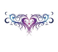 Adesivi per tatuaggi sulla pancia privati, seducenti, puro desiderio, addome, schiena, vita, amore, totem, succo, adesivi impermeabili, tatuaggi finti(MM-001)