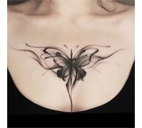 Adesivi per tatuaggi temporanei a base di erbe per donne, impermeabili e di lunga durata, per coprire ampie aree di cicatrici sul petto, sulla vita e sull'addome, tatuaggi finti