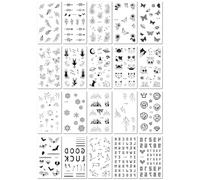 Adesivi Per Tatuaggi Temporanei Blu Fosforescenti, Impermeabili, Graziosi Adesivi A Forma Di Farfalla Luminosa Per Festival Di Musica Elettronica. 10.5x6cm