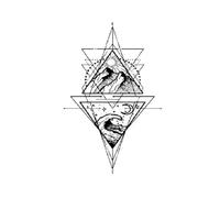 Adesivi Per Tatuaggi Temporanei Impermeabili Natureand E Geometry Di Lunga Durata Per Una O Due Settimane