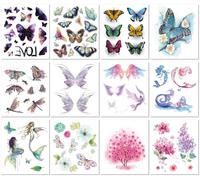 Adesivi Per Tatuaggi Temporanei Scintillanti, Ecologici, Impermeabili E Di Lunga Durata, Adesivi Per Tatuaggi Che Coprono Le Cicatrici, Freschi E Unici 105×120mmA132