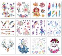 Adesivi Per Tatuaggi Temporanei Scintillanti, Ecologici, Impermeabili E Di Lunga Durata, Adesivi Per Tatuaggi Che Coprono Le Cicatrici, Freschi E Unici 105×120mmA131