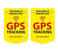 Adesivi per tracciamento GPS, 2 pezzi, per bicicletta, mountain bike, trekking, bicicletta, resistente alle intemperie, ai raggi UV