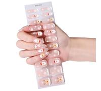 Adesivi per unghie a polimerizzazione rapida Disegni per feste di Natale Decalcomanie a prova di sbavature per vita occupata Facile applicazione Adesivi per unghie a polimerizzazione rapida