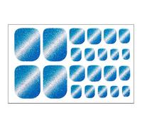 Adesivi per unghie dei piedi finte punte per unghie dei piedi Full Art involucri impermeabili Occhio di gatto Copertura completa Impacchi impermeabili Occhio di gatto Unghie finte per donna