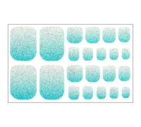 Adesivi per unghie dei piedi finte punte per unghie dei piedi Full Art involucri impermeabili Occhio di gatto Copertura completa Impacchi impermeabili Occhio di gatto Unghie finte per donna